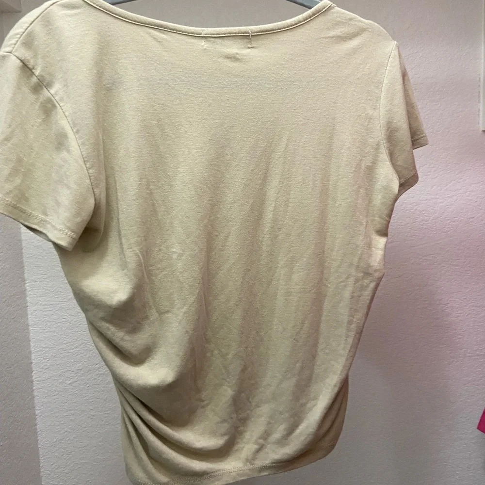 Tan Rouched Top - Picture 2 of 3